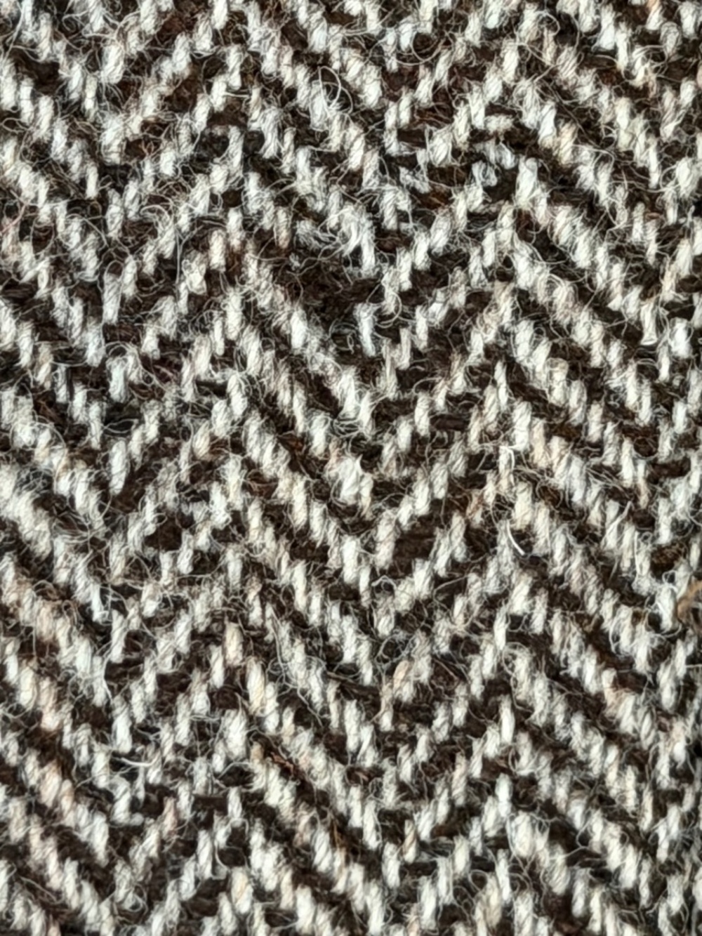 Vintage Harris Tweed Brown Herringbone Wool Blazer Sport Coat Mens - Picture 14 of 15